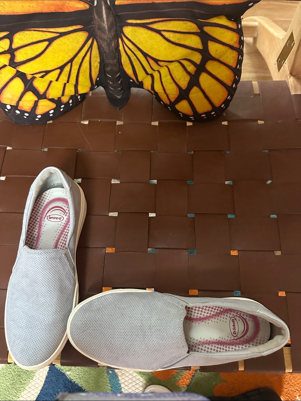 Dr. Scholl's Light Gray Slip-On Mules
